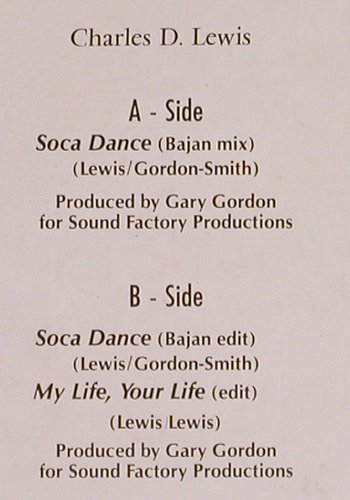 Lewis,Charles D.: Soca Dance*2+1, Metronome(), D, 1990 - 12inch - A2023 - 3,00 Euro