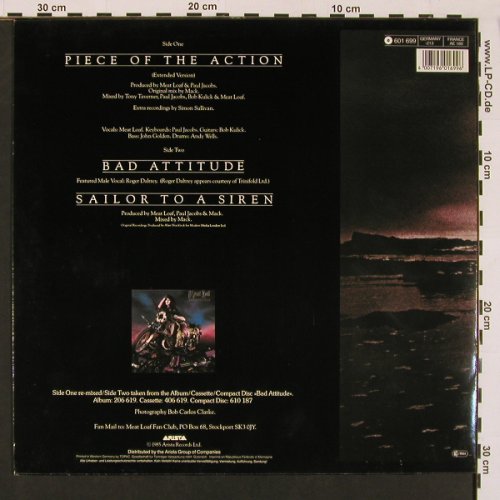 Meat Loaf: Piece Of The Action+2, m-/vg+, Arista(601 699), D, 1985 - 12inch - A8230 - 3,00 Euro