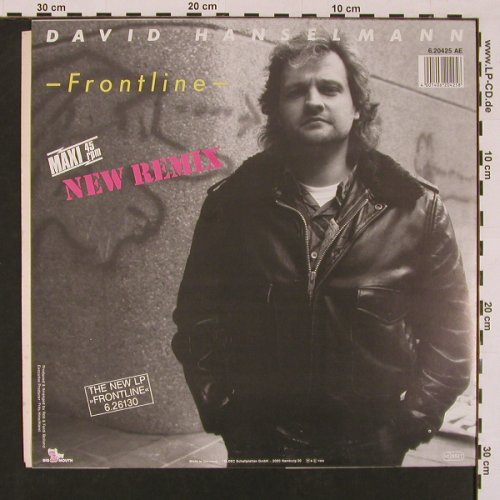 Hanselmann,David: Frontline(new rmx),cl.Yellow Vinyl, Big Mouth(6.20425 AE), D, 85 - 12inch - A8696 - 3,00 Euro