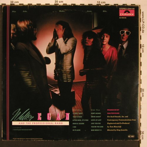 Egan,Walter & Professional Band: Same, Foc, m-/vg+, Polydor(2344 141), D, 79 - LP - B1082 - 5,00 Euro
