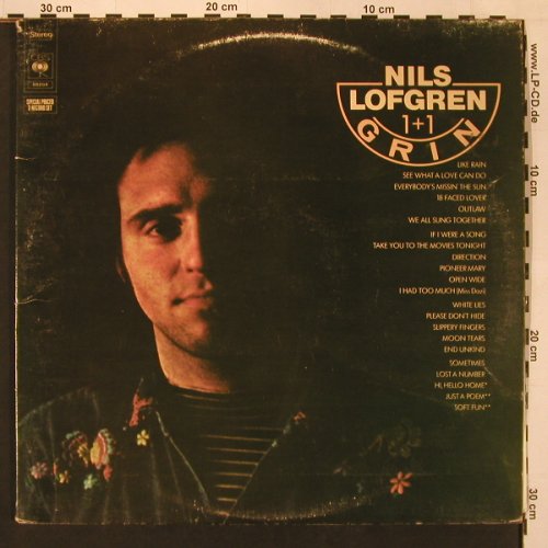 Lofgren,Nils: Grin 1+1,Foc, m-/vg+, CBS(88204), NL, 1976 - 2LP - B3101 - 5,00 Euro