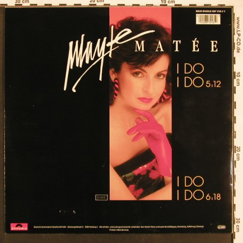 Matee,Mayte: I do I do *2, Polydor(887 218-1), D, 1988 - 12inch - B8113 - 3,00 Euro