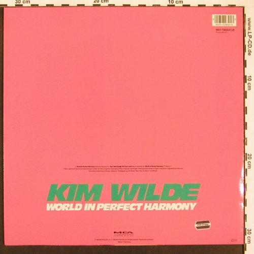 Wilde,Kim: World in Perfect Harmonie *2+1, MCA(72856-1LB), D, 1990 - 12inch - B8472 - 3,00 Euro