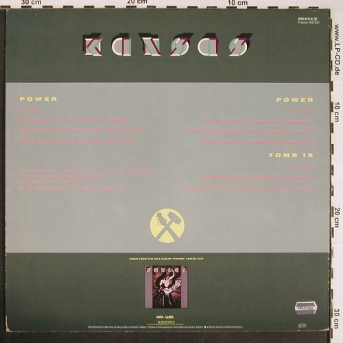 Kansas: Power*2 / Tomb 19, MCA(258 413-0), D, 1987 - 12inch - C2609 - 3,00 Euro