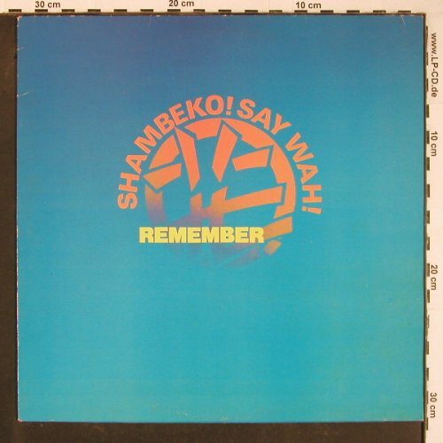 Shambecko Say Wah!: Catwalk Crack+2, Eternal(ZAZU 1), UK, 1982 - 12inch - C8792 - 3,00 Euro