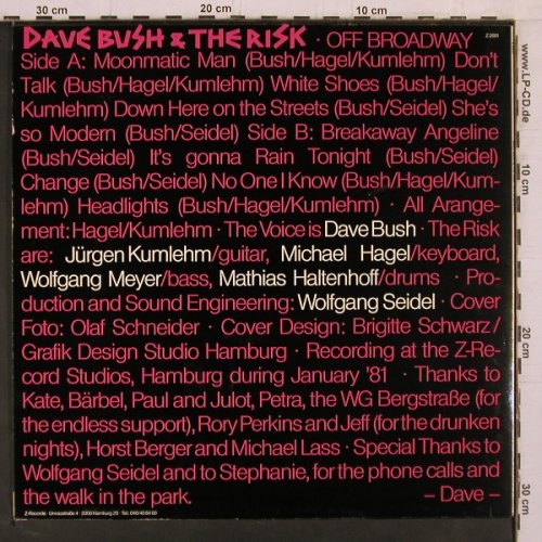 Bush,Dave&the Risk: Off Broadway, Z Rec.(Z 2001), D,  - LP - E3545 - 5,00 Euro