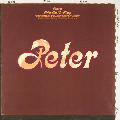 Yarrow,Peter (of Peter,Paul & Mary): Peter, wh.Muster, WB(WB 46 150), D, 1972 - LP - E3560 - 12,50 Euro