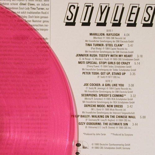 V.A.Styles: Marillion...Ozzy Osbourne, or.vinyl, CBS(LSP 1 980014), NL, 1986 - LP - E3958 - 9,00 Euro