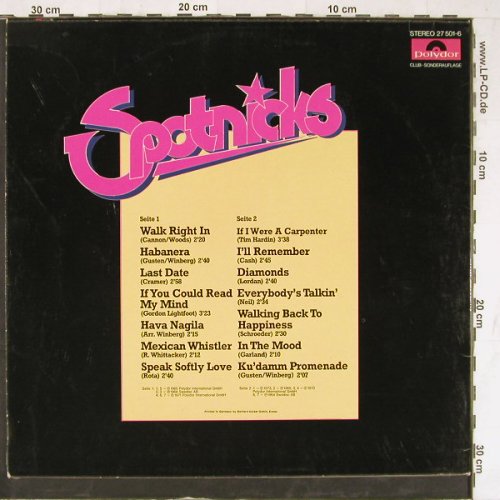 Spotnicks: Same, DSC, vg+/vg+,bad condition, Polydor(27 501-6), D,  - LP - E4222 - 3,00 Euro