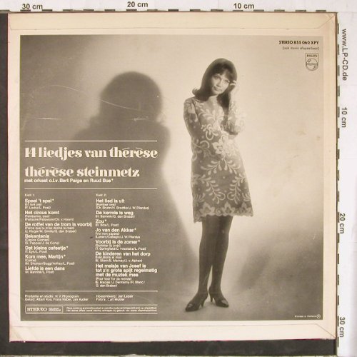 Steinmetz,Therese: 14 Liedjes Van Therese, Philips(855 060 XPY), NL,  - LP - E4412 - 9,00 Euro