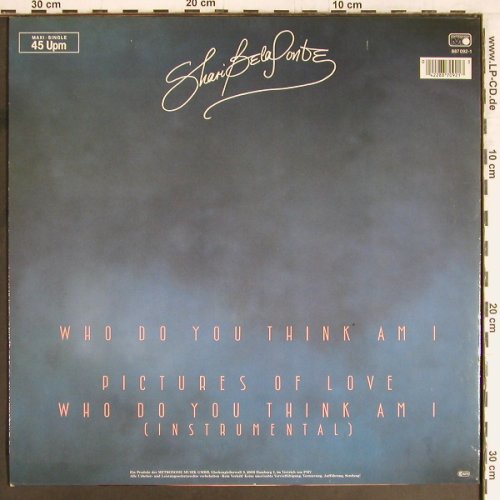 Belafonte,Shari: Who Do You Think Am I*2+1, Metronome(887 092-1), D, 1987 - 12inch - E5033 - 2,00 Euro