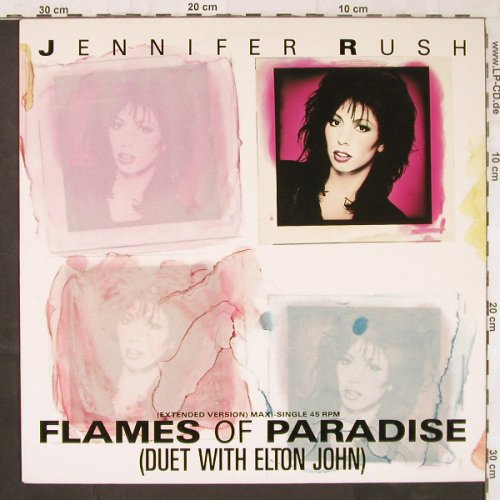 Rush,Jennifer(Duet with Elton John): Flames Of Paradise*2+1, CBS(650865 6), D, 1987 - 12inch - E6082 - 3,00 Euro