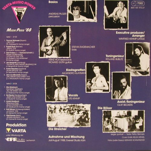 V.A.Varta Music Power: Musik Preis '88, CPR(973-27), D, 1988 - LP - E6310 - 5,00 Euro