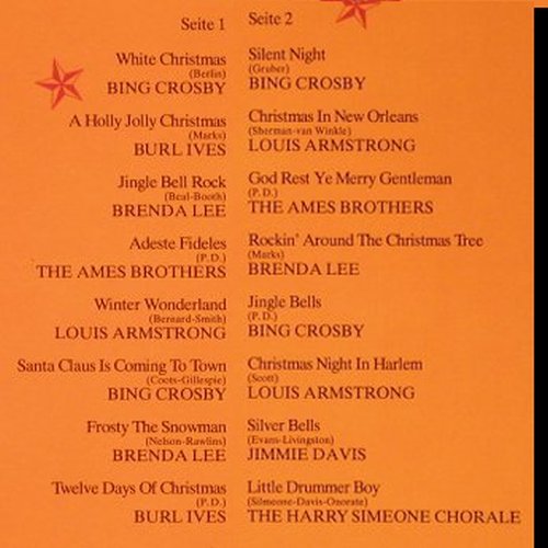 V.A.White Christmas: Bing Crosby,Armstrong,Brenda Lee.., Sonocord(27 061-1), D, DSC,  - LP - E8920 - 4,00 Euro