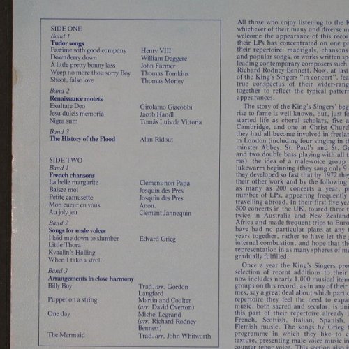 King's Singers: Concert Collection, EMI(CSD 3766), UK, 1976 - LPQ - F2017 - 7,50 Euro