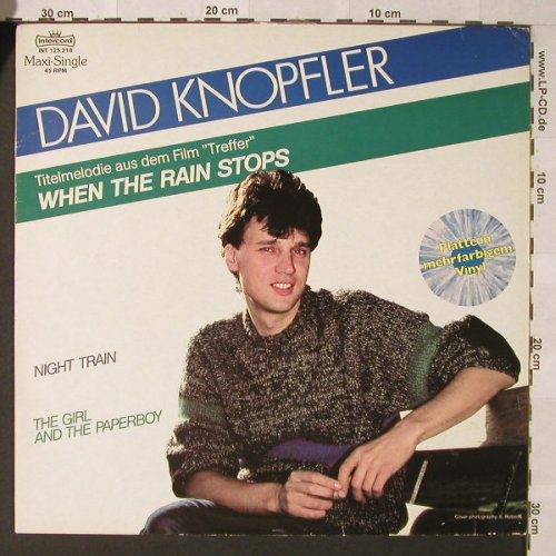 Knopfler,David: When The Rain Stops+2,colouredVinyl, Intercord(INT 125.218), D, 1984 - 12inch - F274 - 4,00 Euro