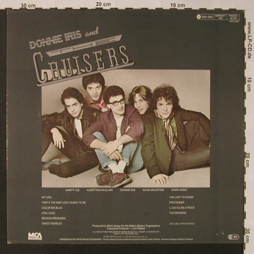 Iris,Donnie and the Cruisers: King Cool, MCA(204 063-320), D, 1981 - LP - F3119 - 5,00 Euro