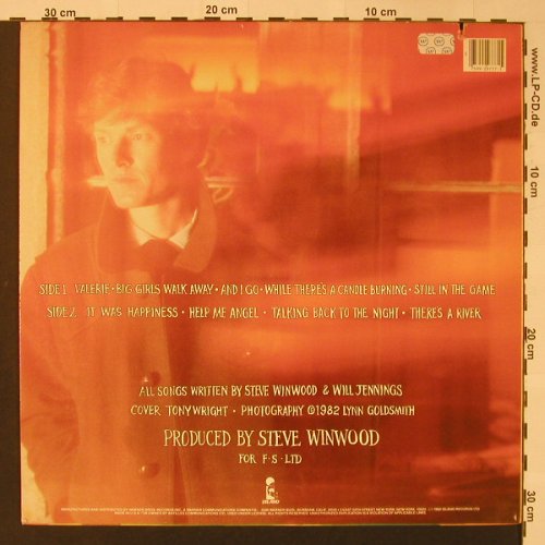 Winwood,Steve: Talking Back To The Night, co, Island(ILPS 9777), US, 1982 - LP - F3201 - 6,00 Euro