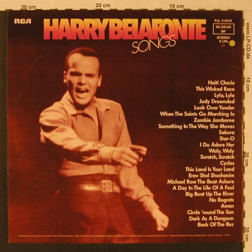 Belafonte,Harry: Songs, Foc, Stern-Ed., RCA International(26.28139 DP), D, 1976 - 2LP - F4391 - 7,50 Euro