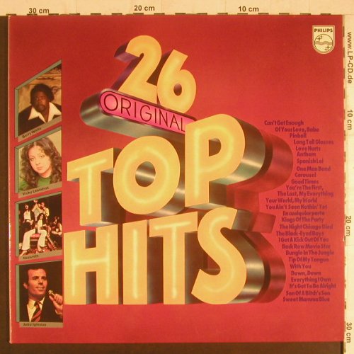 V.A.26 Original Top Hits: Barry White,Leo Sayer,Nazareth..Foc, Philips(6612 054), D,  - 2LP - F6077 - 5,00 Euro
