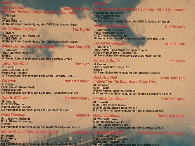 V.A.San Francisco Dreams: Great Folk Songs and Ballads, K-tel(TG 1509), D, 1984 - LP - F6351 - 4,00 Euro