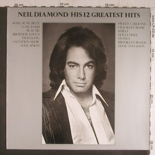 Diamond,Neil: His 12 Greatest Hits, MCA(250 407-1), D,  - LP - F6383 - 6,00 Euro