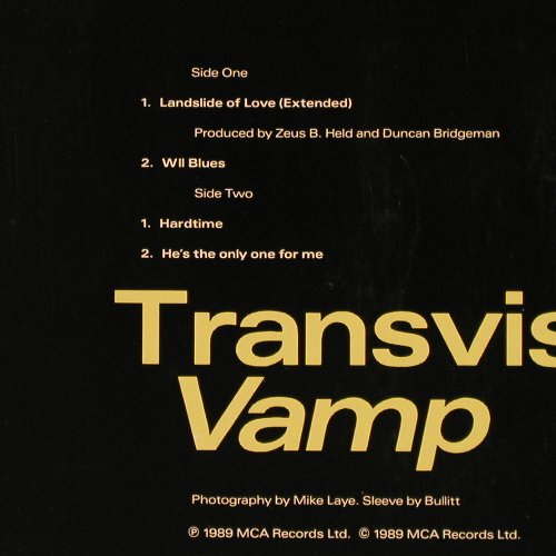 Transvision Vamp: Landslide Of Love+3, MCA(257 451-0 LB), D, 1989 - 12inch - F6900 - 3,00 Euro