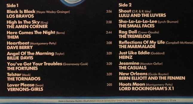 V.A.Oldies but Goldies: Los Bravos...Lord Rockingham's X1, Decca(6.23408 AQ), D, 16 Tr., 1978 - LP - F725 - 5,00 Euro