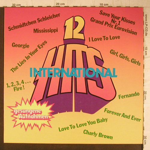V.A.12 Hits International: gesungene Aufnahmen, Crearsound(522), D,  - LP - F8084 - 4,00 Euro