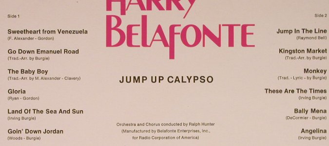 Belafonte,Harry: Jump Up Calypso, Ri, RCA Victor(26.21177 AF), D,  - LP - F8138 - 4,00 Euro