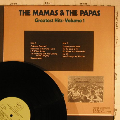 Mamas & Papas: Greatest Hits Vol.1, TeeVee Rec.(TV-1006), US, 1977 - LP - F8230 - 5,00 Euro