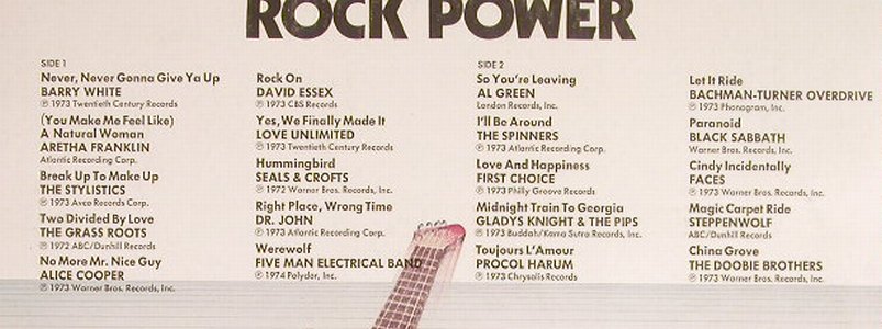 V.A.Rock Power: Don Kirshner presents, co, Ronco(P-12417), US, 1974 - LP - F8469 - 4,00 Euro