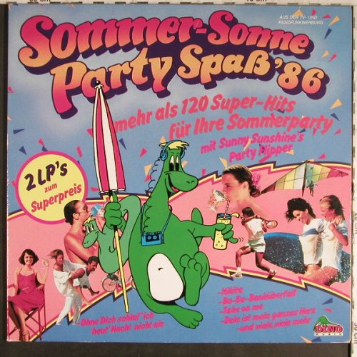 V.A.Sommer-Sonne Party Spaß'86: Mehr als 120 Super-Hits..., Foc, Dino(DLP 1161), D, 1986 - 2LP - F9255 - 5,00 Euro