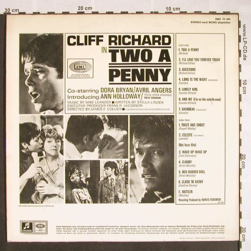 Richard,Cliff: Two a Penny, vg+/m-, bad condition, Columbia(SMC 74 469), D, 1968 - LP - F9558 - 10,00 Euro