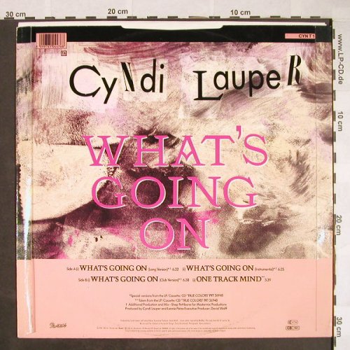 Lauper,Cindy: What's Going On*3+1, Portrait(CYN T 1), UK, 1986 - 12inch - F9840 - 5,00 Euro