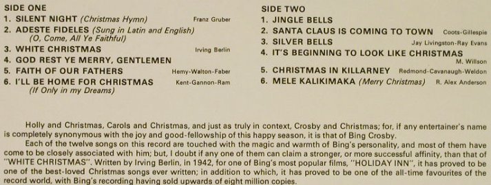 Crosby,Bing: White Christmas, MCA Coral(42.017), D, Ri, 1984 - LP - H2148 - 5,00 Euro