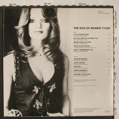 Tyler,Bonnie: The Hits Of, Club.Ed., m-/vg+, RCA Victor(34 017-4), D, 1978 - LP - H2596 - 5,00 Euro