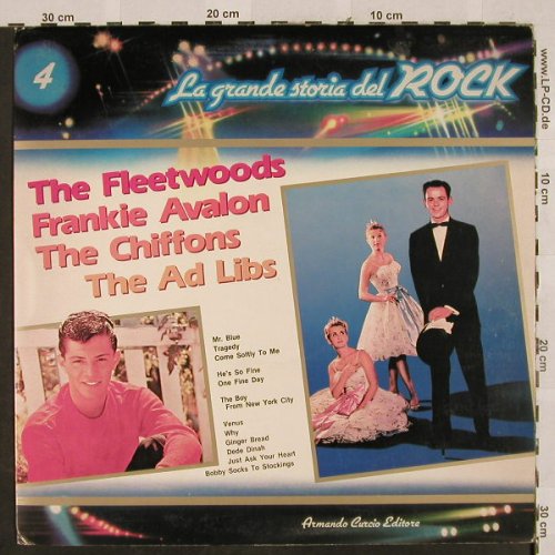 V.A.La Grande Storia Del Rock 4: Fleetwoods,Chiffons,Ad Libs,FAvalon, Curcio(GSR-4), I, Foc,  - LP - H2679 - 5,00 Euro
