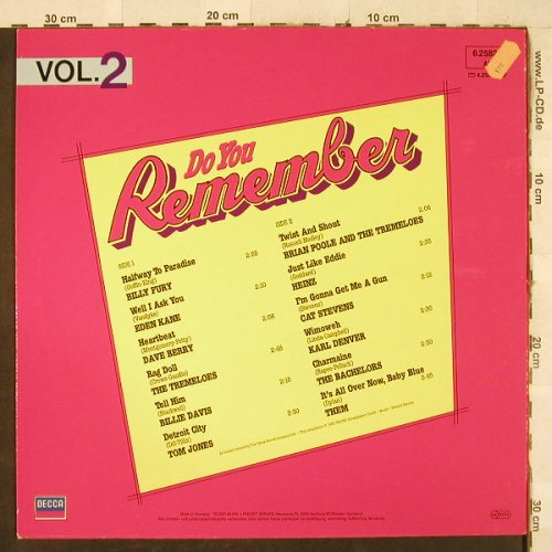 V.A.Do You Remember Vol.2: Billy Fury...Them, Decca/Musik+Freizeit(6.25822), D,  - LP - H3368 - 4,00 Euro