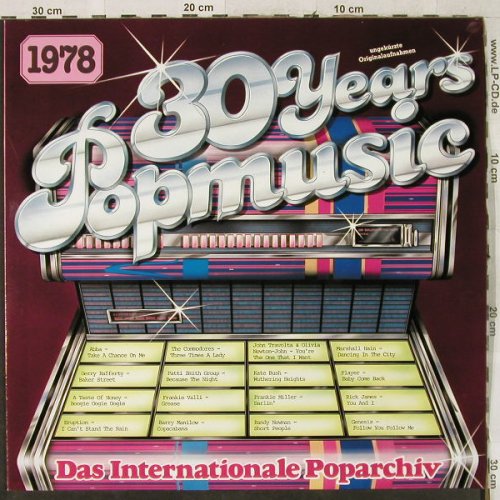 V.A.30 Years Popmusic: 1978-Abba...Genesis, S*R(46 228 3), D,  - LP - H3766 - 4,00 Euro