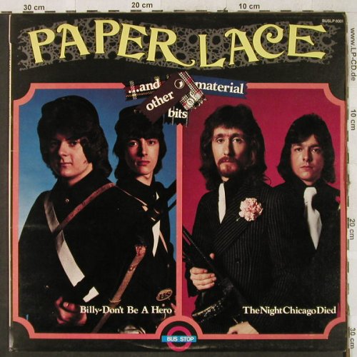Paper Lace: ...and other bits of Material, Bus Stop(BUSLP 8001), UK, 1974 - LP - H3815 - 6,50 Euro