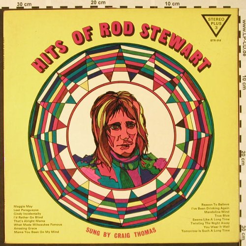 Thomas,Craig: Hits of Rod Stewart, Stereo Plus 3(STR 016), UK, 1973 - LP - H4026 - 6,00 Euro