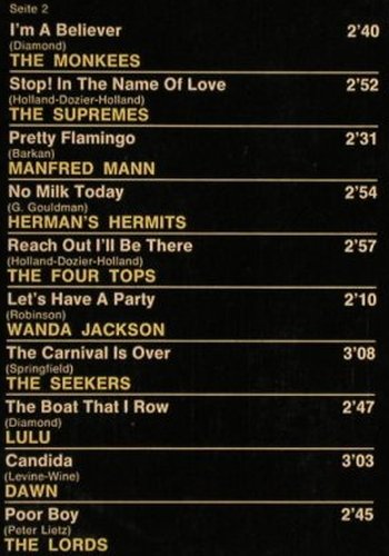 V.A.Twenty No.1 Hits: Monkee...David McWilliams, EMI(060-32 075), D, co,  - LP - H405 - 4,00 Euro