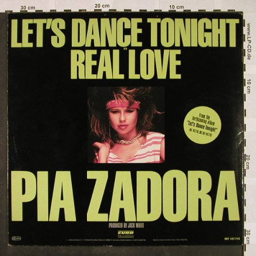 Zadora,Pia: Let's Dance Tonight+1, colored Vin., Curb(INT 127.715), D, 1984 - 12inch - H4341 - 3,00 Euro