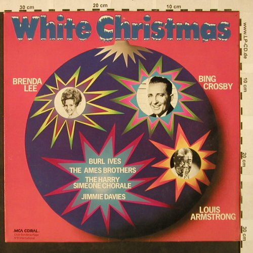V.A.White Christmas: Bing Crosby,Armstrong,Brenda Lee.., MCA Coral(64 014), D, DSC,  - LP - H4609 - 5,00 Euro