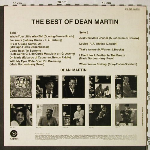 Martin,Dean: The Best Of, Capitol(C 048-80 858), D,  - LP - H4848 - 5,00 Euro