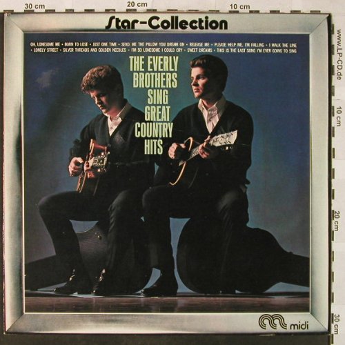 Everly Brothers: Sing Great Country Hits, Ri, Midi(MID 26 025 F), D, 1963 - LP - H5207 - 5,00 Euro