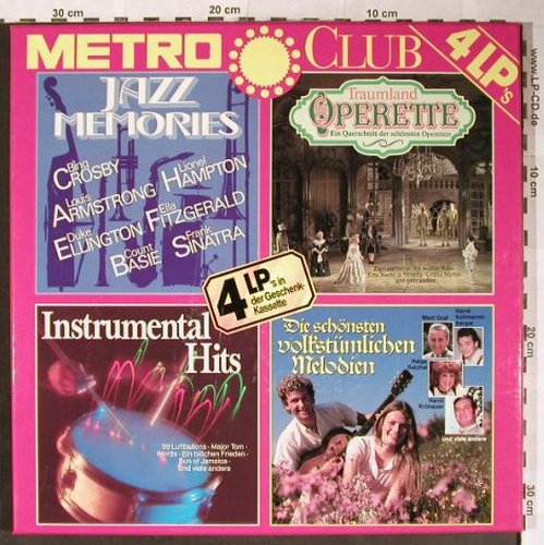 V.A.Metro Club: Jazz Memories,Traumland Operette, Starlet(A-LP 1043/1-4), D, Box,  - 4LP - H5511 - 7,50 Euro