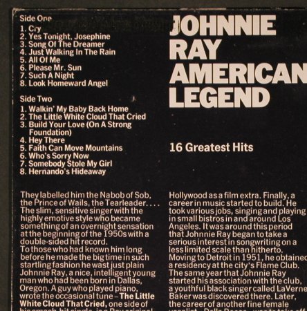 Ray,Johnnie: American Legend, m-/vg+, CBS,Muster-Stoc(EMB 31 696), NL, 1979 - LP - H5646 - 5,00 Euro