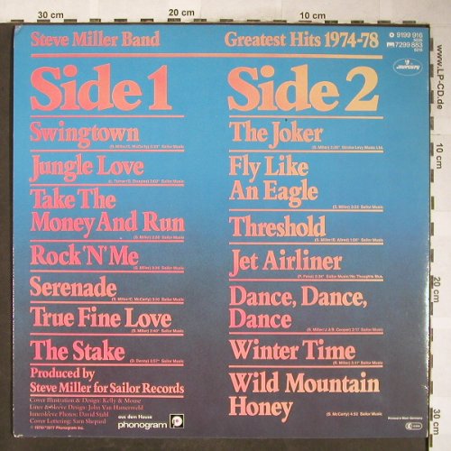 Miller Band,Steven: Greatest Hits 1974-78, vg+/vg+, Mercury(9199 916), D, 1978 - LP - H5983 - 5,00 Euro